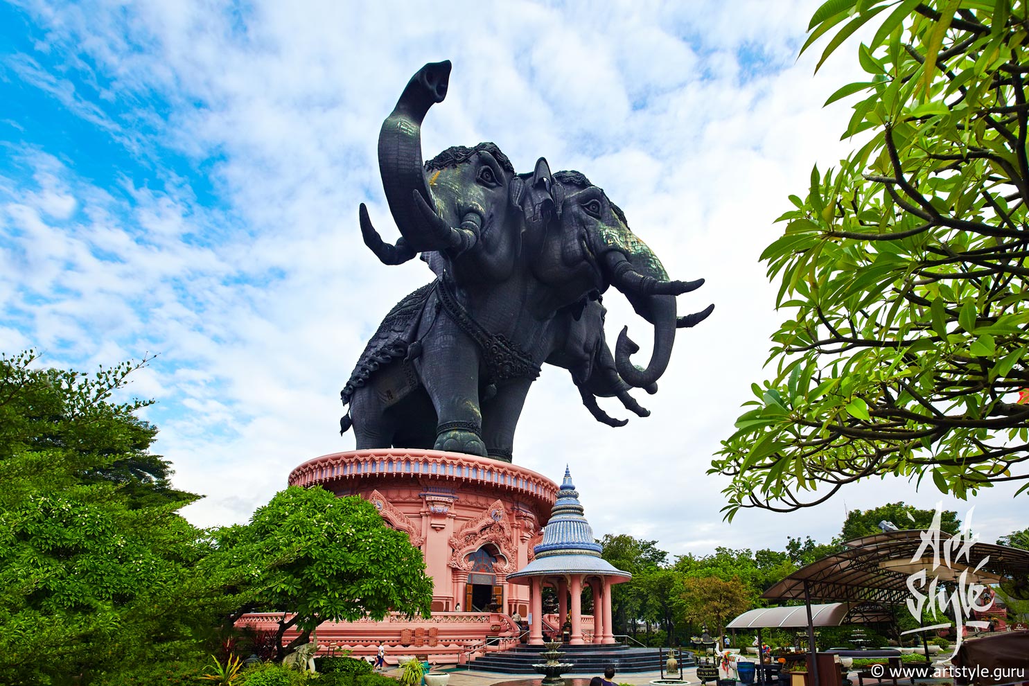 Erawan museum/temple, Bangkok, Thailand.