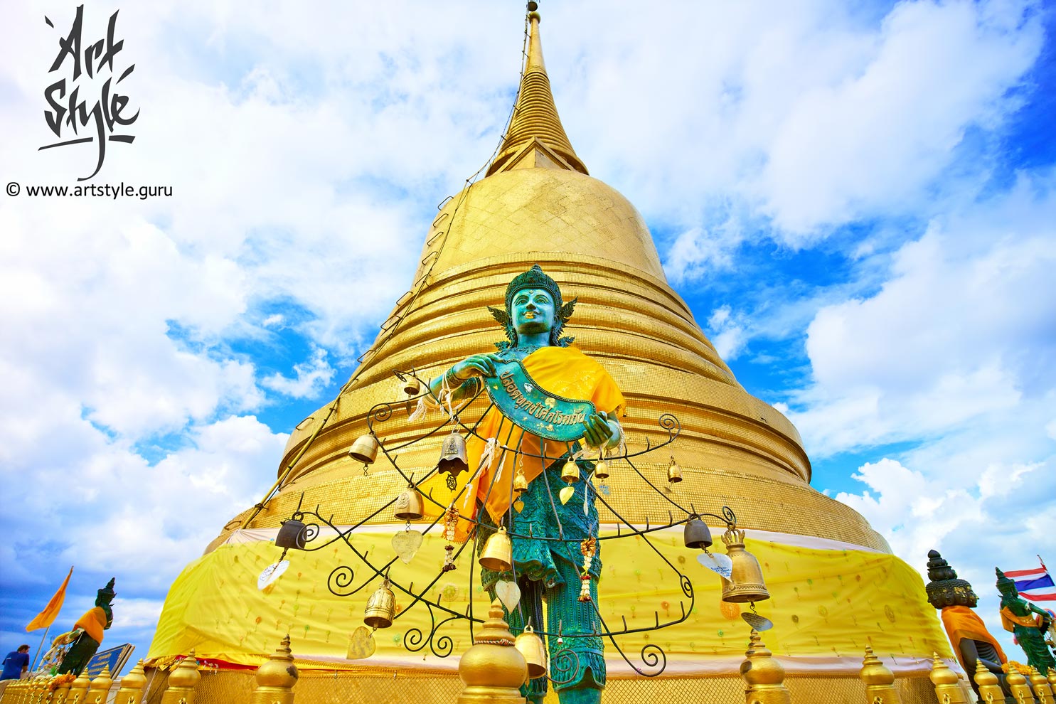 Wat Saket (The Golden Mount), Bangkok, Thailand.
