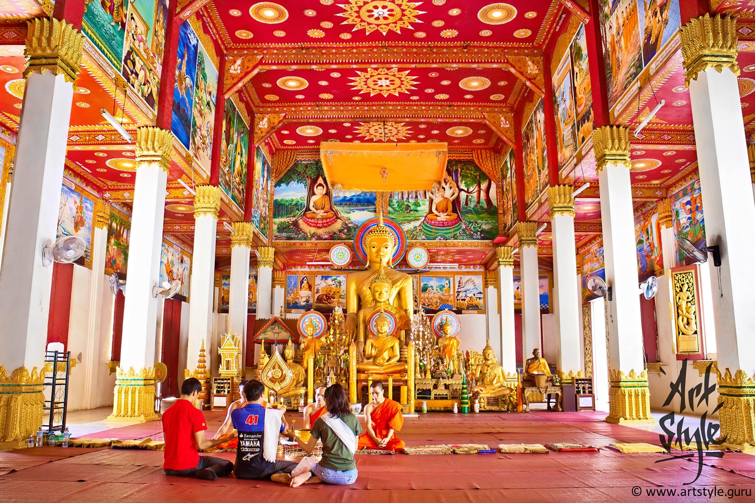 Wedding at Wat Haisok, Vientiane, Laos.
