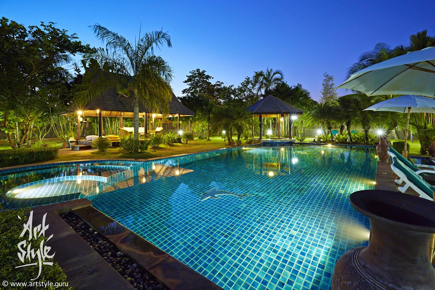 Example of exterior shooting (private villa)