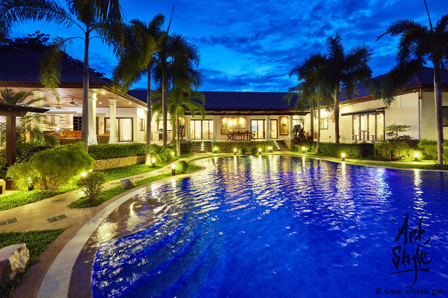 Example of exterior shooting (private villa)