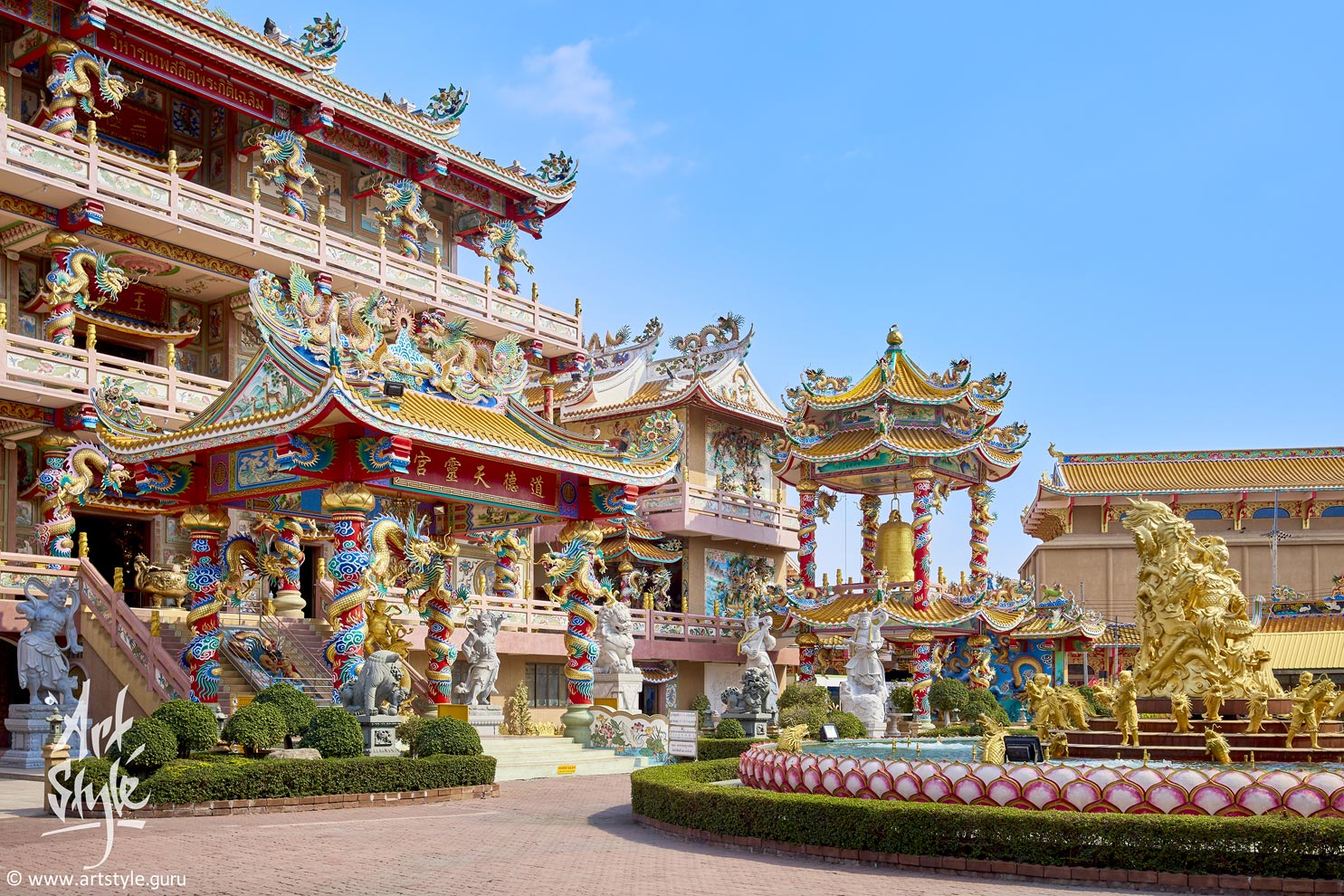 Naja Chinese Temple, Chonburi, Thailand.