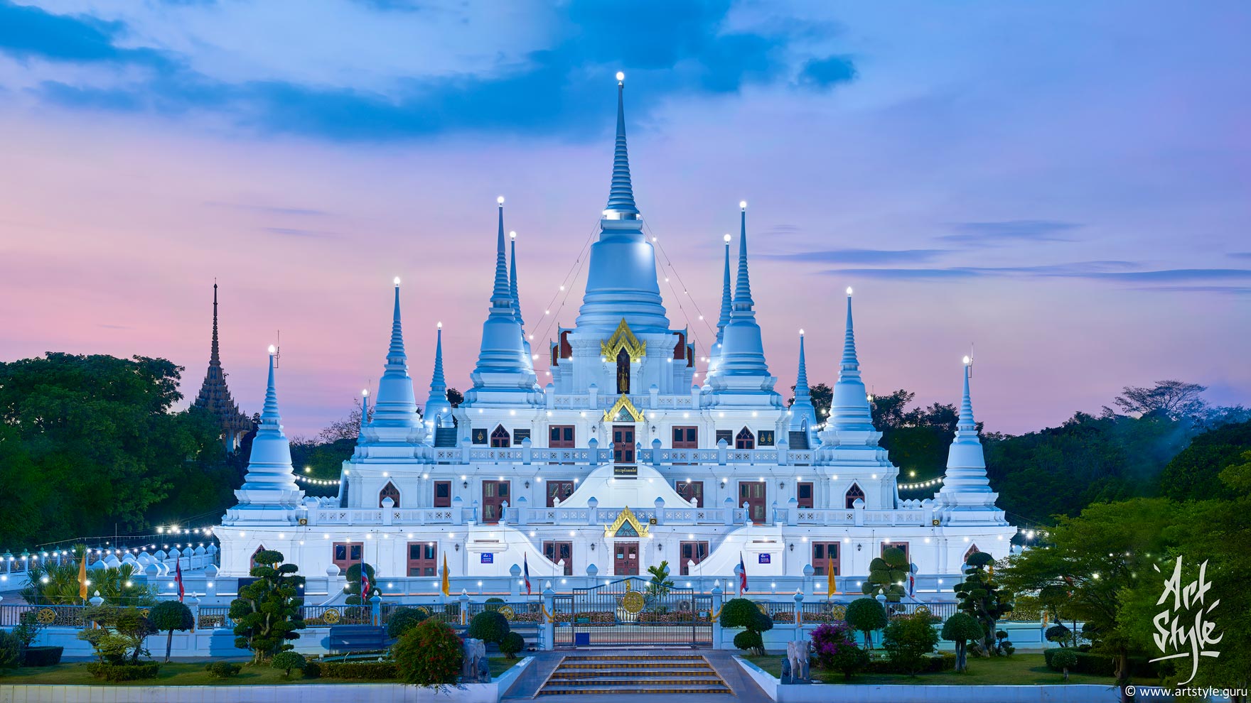 Wat Asokaram, Samut Prakan, Thailand.