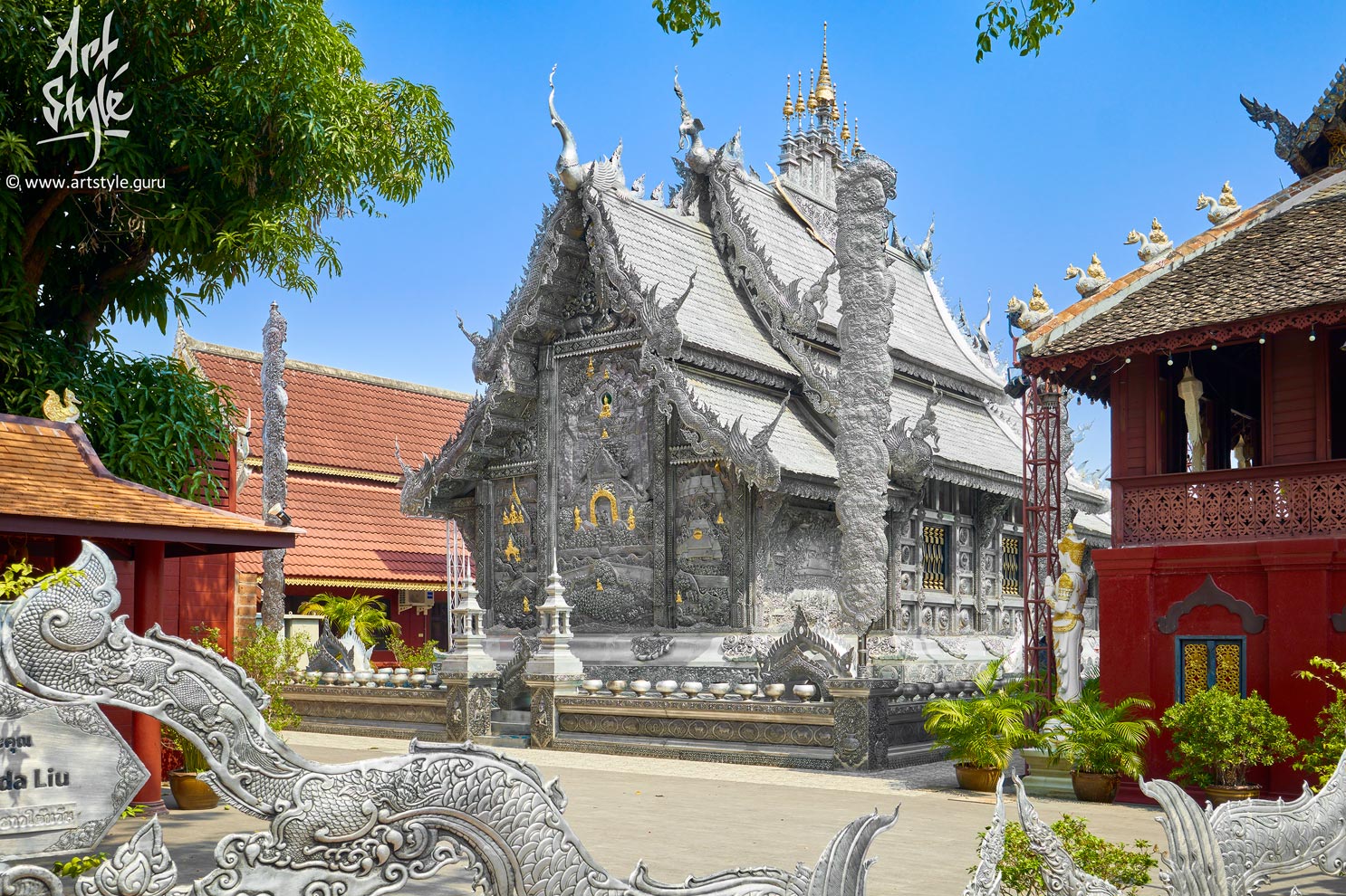 Silver Temple (Wat Sri Suphan), Chiang Mai, Thailand.