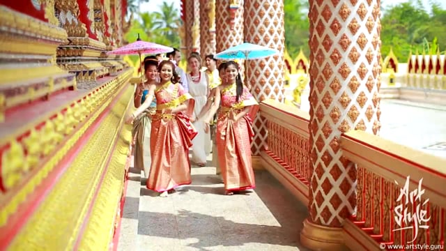 Full wedding from 4 hours of shooting — European + Buddhist ceremonies (720p)